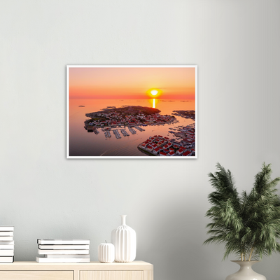 Solnedgång över Marstrand Poster